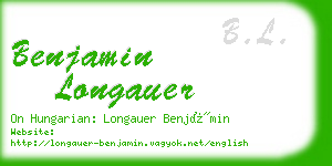 benjamin longauer business card